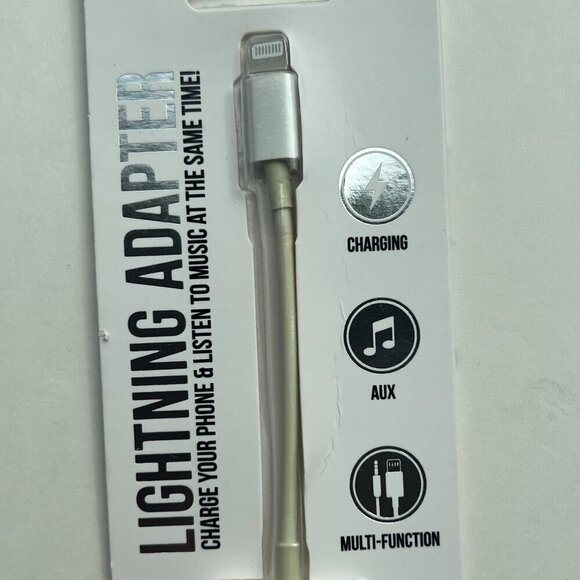 GabbaGoods 2-in-1 Lightning to Headphone Audio and Charger Adapter - Picture 4 of 6